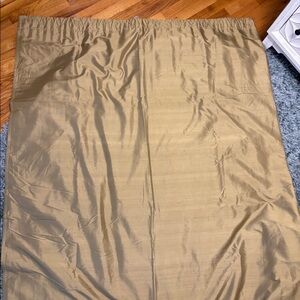 Pottery Barn - 2 100% SILK Gold Curtains 104x84